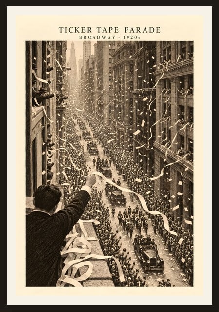 Ticker Tape Parade print